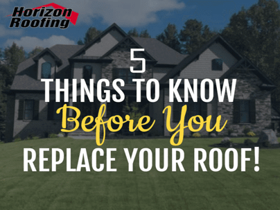 5  things to know before you replace your roof