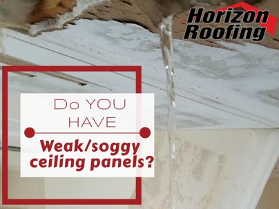 Water falling from the ceiling