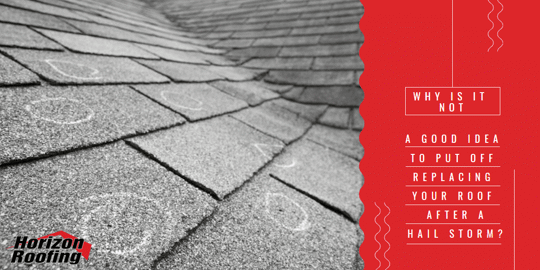 Roof with circle marks